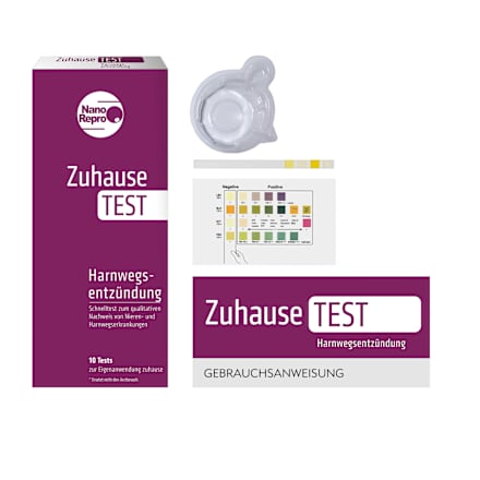 Zuhause Test Harnwegsentzündung, 10 Anwendungen, 1 St