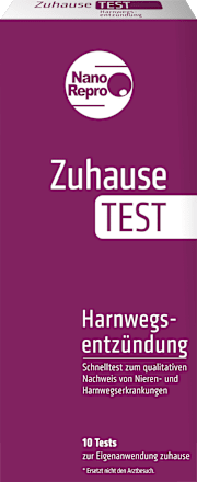 Zuhause Test Harnwegsentzündung, 10 Anwendungen, 1 St