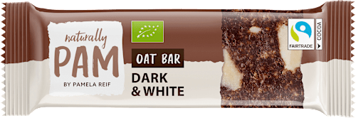 Haferriegel, Oat Bar Dark & White, 40 g Naturally PAM