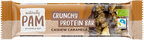 Proteinriegel Crunchy, Cashew Caramela, 30 g