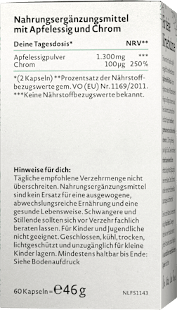 Apfelessig Kapseln, 46 g