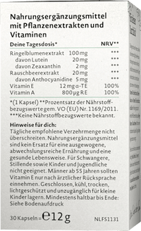 Augen Vitamin Komplex Kapseln, 30 St