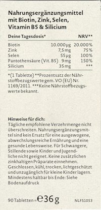 Biotine Complex Tabletten 90 stuks, 36 g