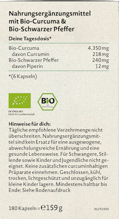 Curcuma Kapseln 180 St, 159 g