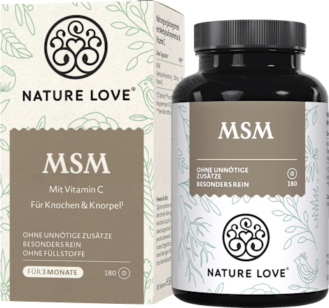 MSM mit Vitamin C Tabletten 180 St, 187 g Nature Love