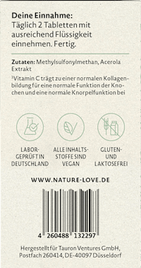 MSM mit Vitamin C Tabletten 180 St, 187 g