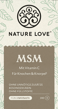 MSM mit Vitamin C Tabletten 180 St, 187 g Nature Love