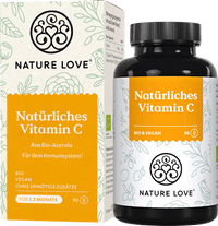 Natürliches Vitamin C Kapseln 90 St, 57 g Nature Love
