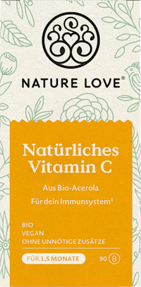 Natürliches Vitamin C Kapseln 90 St, 57 g Nature Love