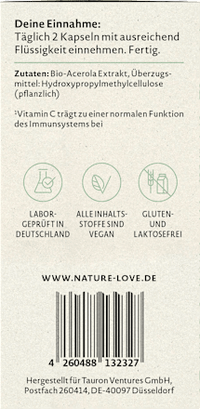 Natürliches Vitamin C Kapseln 90 St, 57 g