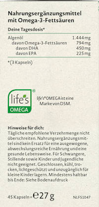 Omega-3 veganistische capsules 45 stuks, 27 g