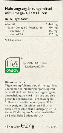 Omega-3 vegan Kapseln 45 St, 27 g
