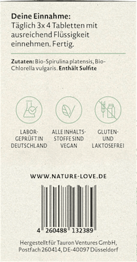 Spirulina & Chlorella Tabletten 360 St, 180 g