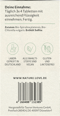 Spirulina &amp; Chlorella tabletten 360 stuks, 180 g