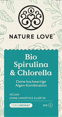 Spirulina &amp; Chlorella tabletten 360 stuks, 180 g