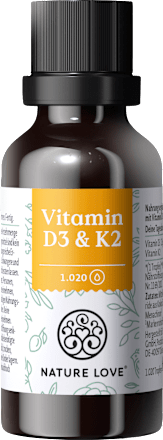 Vitamin D3 1000 I.E. + K2 Tropfen, 30 ml