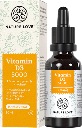 Vitamine D3 5000 IE druppels, 30 ml