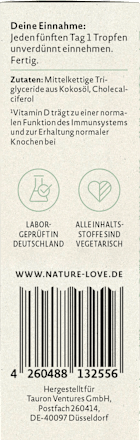 Vitamine D3 5000 IE druppels, 30 ml