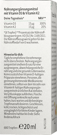 Vitamin D3&K2 Kids Tropfen, 20 ml