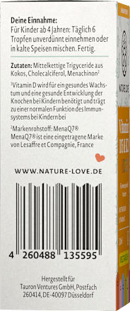 Vitamin D3&K2 Kids Tropfen, 20 ml