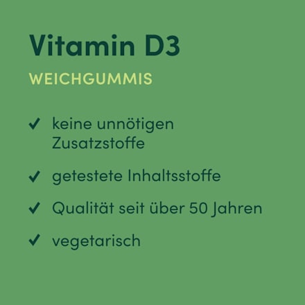 Vitamine D3 zachte gums 500 IE 60 stuks, 114 g