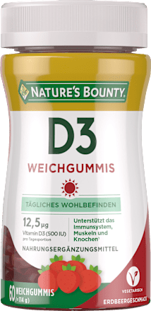 Vitamine D3 zachte gums 500 IE 60 stuks, 114 g
