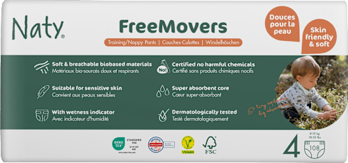 Babybroekjes maat 4 (8-15 kg), 108 stuks
