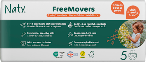 Babybroekjes maat 5 (12-18 kg), 102 stuks