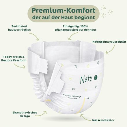 Windeln BioEmbrace Gr. 1 (2-5 kg), 25 St