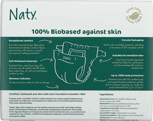 BioEmbrace luiers maat 1 (2-5 kg), 25 stuks