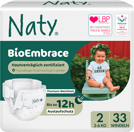Windeln BioEmbrace Gr. 2 (3-6 kg), 33 St
