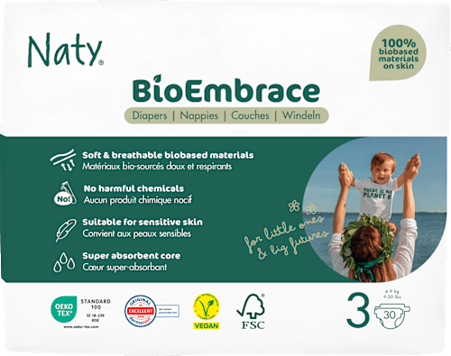 Windeln BioEmbrace  Gr. 3 (4-9 kg), 30 St
