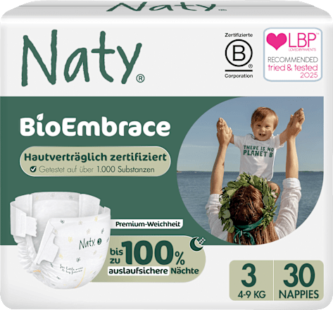 BioEmbrace luiers maat 3 (4-9 kg), 30 stuks