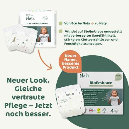 BioEmbrace luiers maat 4 (7-18 kg), 26 stuks