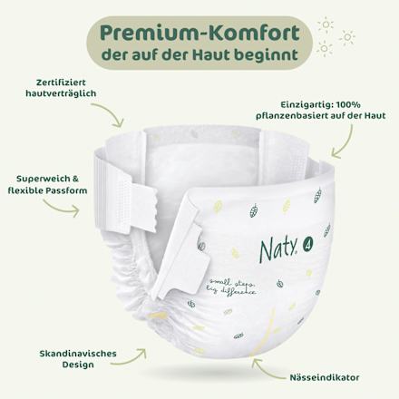 BioEmbrace luiers maat 4 (7-18 kg), 26 stuks