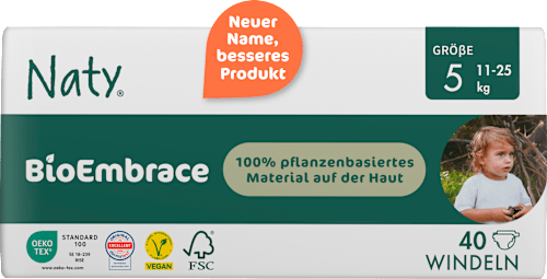 BioEmbrace luiers maat 5 (11-25 kg), 40 stuks