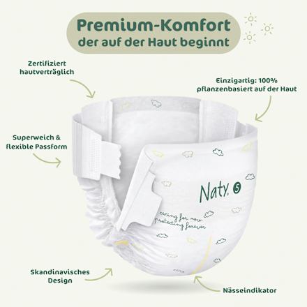 BioEmbrace luiers maat 5 (11-25 kg), 22 stuks