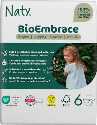 BioEmbrace luiers maat 6 (16+ kg), 17 stuks