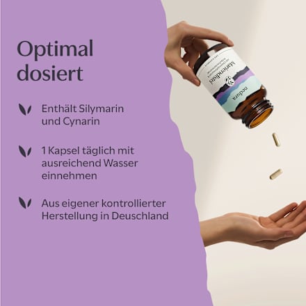 Mariendistel mit Löwenzahnwurzel & Artischockenextrakt Kapseln 120 St, 72 g
