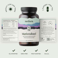Mariendistel mit Löwenzahnwurzel & Artischockenextrakt Kapseln 120 St, 72 g