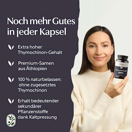 Schwarzkümmelöl ungefiltert extra aktiv Kapseln 60 St, 54 g
