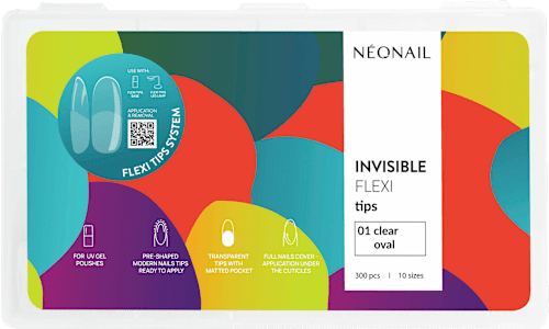 Invisible Flexi Tips 01 - Clear Oval, 300 St