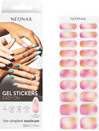 Nagelfolien Gel Stickers Easy On M14, 20 St NÉONAIL