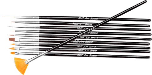 Pinselset synthetisch 10tlg, 26 g