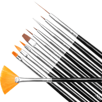 Pinselset synthetisch 10tlg, 26 g