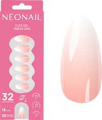 Press Ons Baby Boomer Rose Medium Almond, 32 St