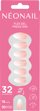 Press Ons Baby Boomer Rose Medium Almond, 32 St