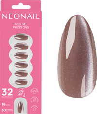 NÉONAIL Press Ons Blush Cateye Medium Almond, 32 St