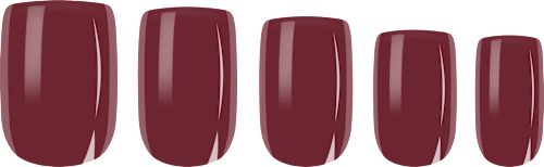 Press Ons Merlot Short Square, 30 St