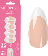 NÉONAIL Press Ons Perfect French Medium Almond, 32 St